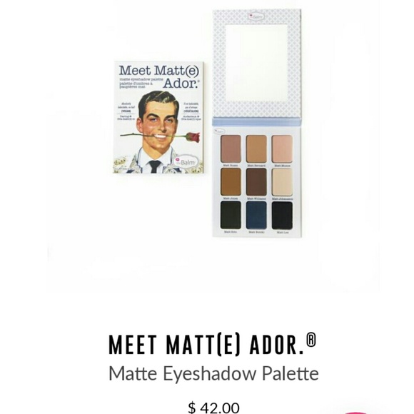 theBalm Other - TheBalm Cosmetics Meet Matt(e) Ador Palette